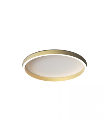 Plafoniere - Plafonieră LED, 27W, 2700K / 3000K / 4000K, auriu periat, Zambelis Lights 25160
