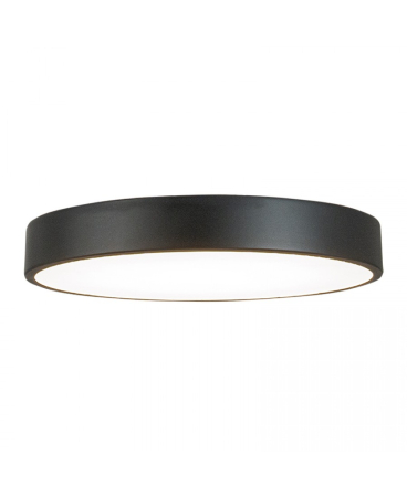 Plafoniere - Plafonieră LED, 28W, 3000K, din aluminiu, acril, negru mat, Zambelis Lights 25377