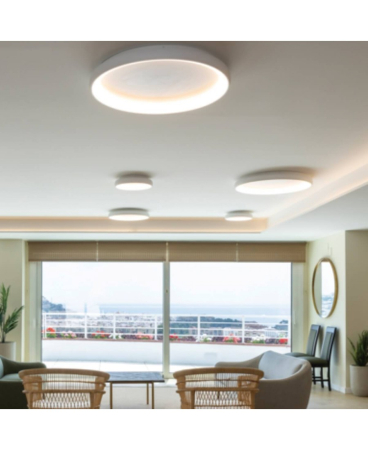 Plafoniere - Plafonieră LED, 32W, 3000K, din aluminiu, alb, Zambelis Lights 2041