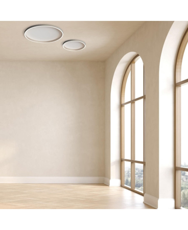 Plafoniere - Plafonieră LED, 41W, 2700K / 3000K / 4000K, argintiu, Zambelis Lights 25165