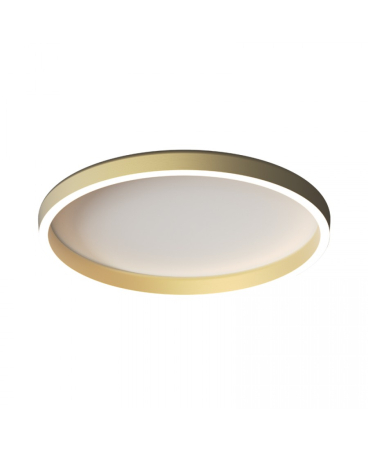 Plafoniere - Plafonieră LED, 41W, 2700K / 3000K / 4000K, auriu periat, Zambelis Lights 25164
