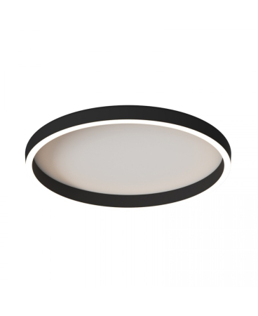Plafoniere - Plafonieră LED, 41W, 2700K / 3000K / 4000K, negru nisipiu, Zambelis Lights 25167
