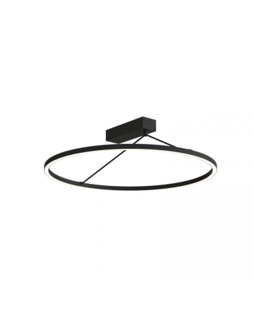 Plafoniere - Plafonieră LED, 42W, 3000K, negru nisipiu, Zambelis Lights 2562