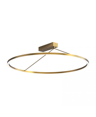 Plafoniere - Plafonieră LED, 51W, 3000K, din alamă, alamă, Zambelis Lights 2566