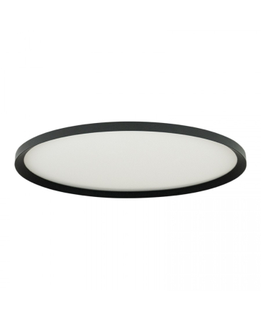 Plafoniere - Plafonieră LED, 84W, 2700K / 3200K / 4000K, din metal, aluminiu, negru nisipiu, Zambelis Lights 25201