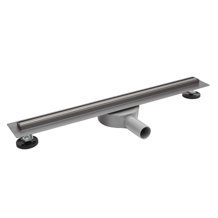 Rigole si canale de scurgere - Rigolă de duș faianțabilă îngustă Balneo Slim & Low ProLine Grafit (Gun Metal), 70 cm