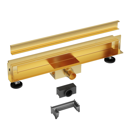 Rigolă de duș încastrată în perete, faianțabilă, Balneo W-Drain NEXT Auriu, 60 cm [4]