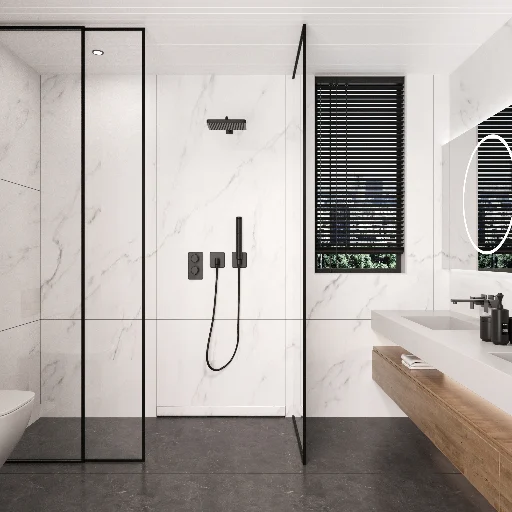 Rigolă de duș încastrată în perete, faianțabilă, Balneo W-Drain NEXT Inox, 100 cm [4]