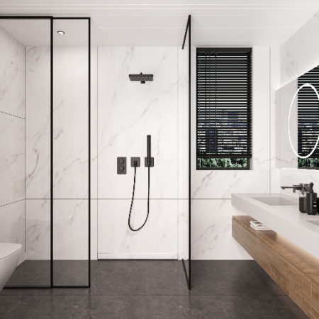 Rigolă de duș încastrată în perete, faianțabilă, Balneo W-Drain NEXT Inox, 60 cm [2]