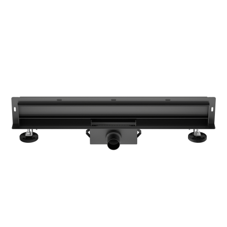 Baie - Rigolă de duș încastrată în perete, faianțabilă, Balneo W-Drain NEXT Negru, 70 cm