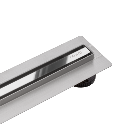 Rigolă de duș faianțabilă îngustă Balneo Slim & Low ProLine Argintiu oglindă, 60 cm [1]