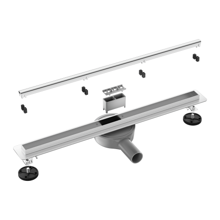 Rigolă de duș faianțabilă îngustă Balneo Slim & Low ProLine Argintiu oglindă, 60 cm [5]