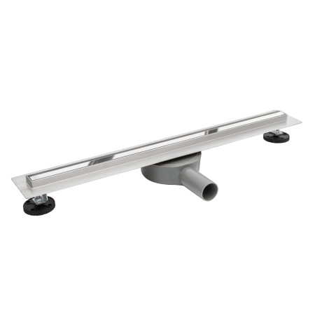 Rigole si canale de scurgere - Rigolă de duș faianțabilă îngustă Balneo Slim & Low ProLine Argintiu oglindă, 80 cm
