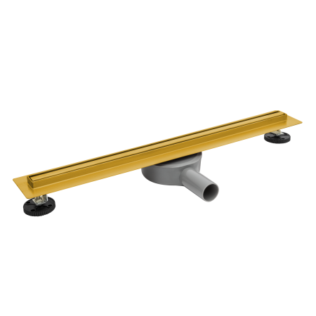Rigole si canale de scurgere - Rigolă de duș faianțabilă îngustă Balneo Slim & Low ProLine Auriu mat, 60 cm