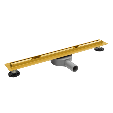 Rigole si canale de scurgere - Rigolă de duș faianțabilă îngustă Balneo Slim & Low ProLine Auriu oglindă, 80 cm
