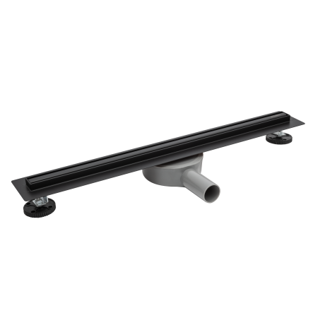 Rigole si canale de scurgere - Rigolă de duș faianțabilă îngustă Balneo Slim & Low ProLine Negru, 70 cm