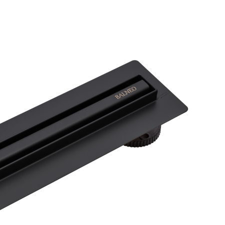 Rigolă de duș faianțabilă îngustă Balneo Slim & Low ProLine Negru, 80 cm [1]