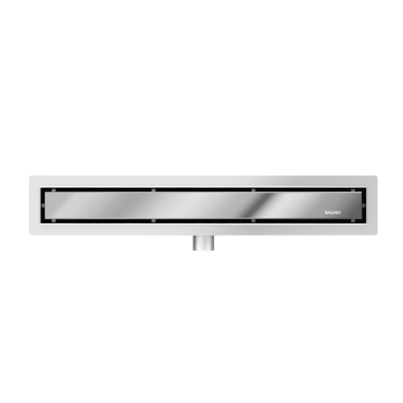 Rigolă de duș liniară faianțabilă, reversibilă, Balneo Duplex NEXT Argintiu oglindă, 70 cm [5]