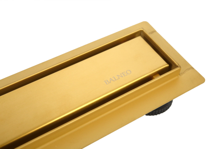 Rigolă de duș liniară faianțabilă, reversibilă, Balneo Duplex NEXT Auriu, 90 cm [4]