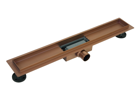 Rigolă de duș liniară faianțabilă, reversibilă, Balneo Duplex NEXT Cupru, 60 cm [5]