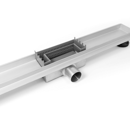 Rigolă de duș liniară faianțabilă, reversibilă, Balneo Duplex NEXT Inox, 60 cm [4]