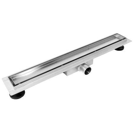 Rigole si canale de scurgere - Rigolă de duș liniară faianțabilă, reversibilă, Balneo Duplex NEXT Inox, 80 cm