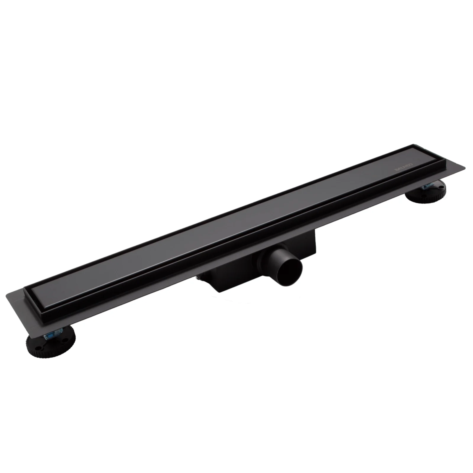 Rigole si canale de scurgere - Rigolă de duș liniară faianțabilă, reversibilă, Balneo Duplex NEXT Negru, 100 cm