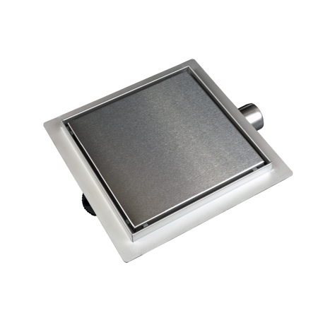 Baie - Scurgere de pardoseală, faianțabilă, pătrată Balneo SQ-Drain Inox, 15 x 15 cm