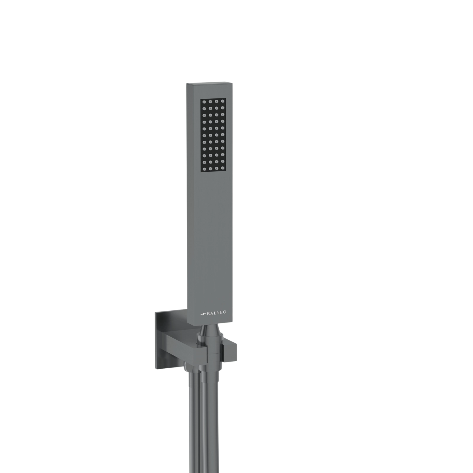 Sistem de duș încastrat Balneo Cascade, cu cartuș ceramic și perlator, Gun metal [3]