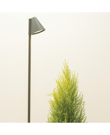 Iluminat exterior - Spot de grădină cu țăruș, 1 x GU10, din aluminiu, grafit, Zambelis Lights E282