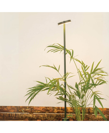 Iluminat exterior - Spot de grădină cu țăruș LED, 12W, 3000K, din aluminiu, verde, IP65, Zambelis Lights E456