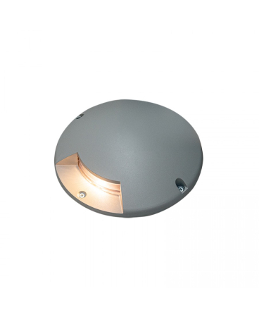Iluminat exterior - Spot de sol aplicat LED, 3W, 3000K, din aluminiu, gri, IP67, Zambelis Lights E461