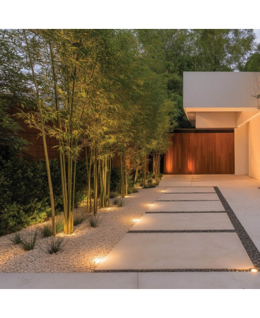 Iluminat exterior - Spot încastrat de exterior LED, 5W, 3000K, din oțel inoxidabil, oțel, IP65, Zambelis Lights E510