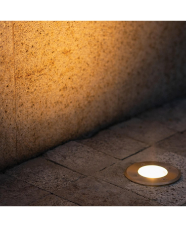 Iluminat exterior - Spot încastrat de exterior LED, 6W, din oțel inoxidabil, oțel, Zambelis Lights E189