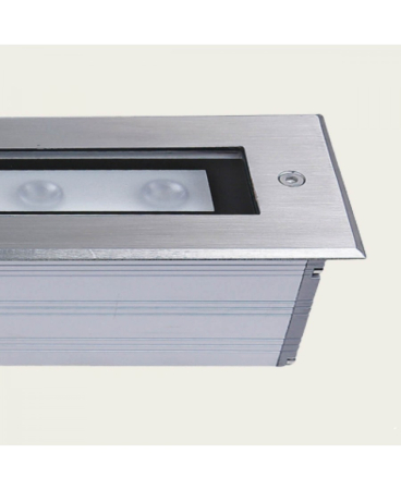 Iluminat exterior - Spot încastrat de exterior LED, 9W, 3000K, din oțel inoxidabil, oțel, Zambelis Lights E366