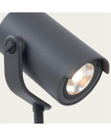 Stalpi exterior - Stâlp de iluminat exterior LED, 12W, din aluminiu, grafit, Zambelis Lights E285
