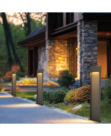 Stalpi exterior - Stâlp de iluminat exterior LED, 6,5W, 3000K, grafit, IP65, Zambelis Lights E447