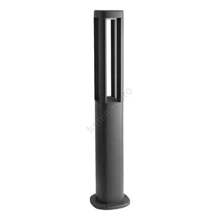 Iluminat exterior - Stâlp de iluminat exterior LED, 6W, 3000K, din aluminiu, acril, nisipiu, IP54, Zambelis Lights E523