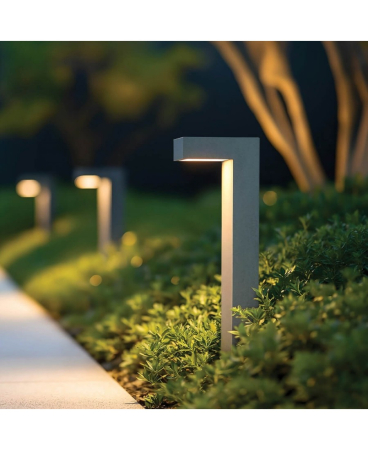 Iluminat exterior - Stâlp de iluminat exterior LED, 8W, din beton, Zambelis Lights E192