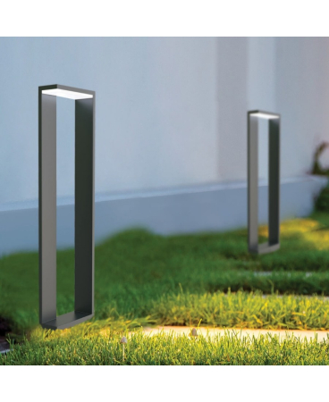 Iluminat exterior - Stâlp de iluminat exterior LED, 9W, grafit, Zambelis Lights E208