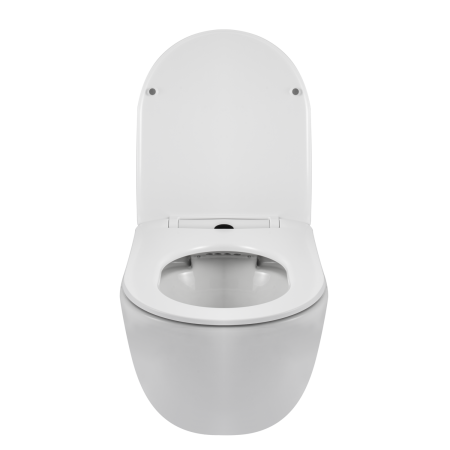 Vas WC suspendat Balneo LUNA Alb, cu capac soft-close, fara margine [3]