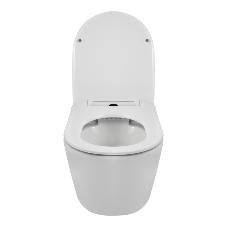 Vas WC suspendat Balneo LUXA Alb, cu capac soft-close, fara margine [3]