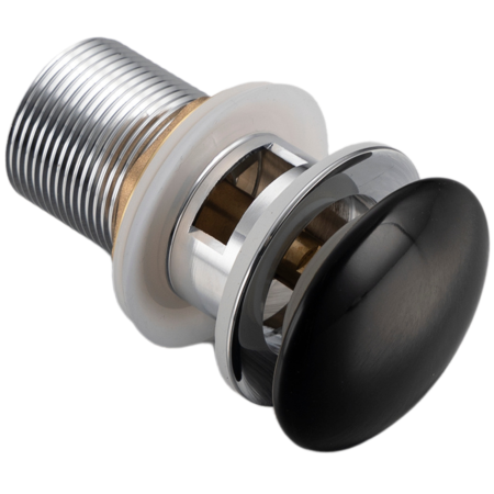Ventil lavoar Click Clack, cu preaplin, Ceramica Negru [4]