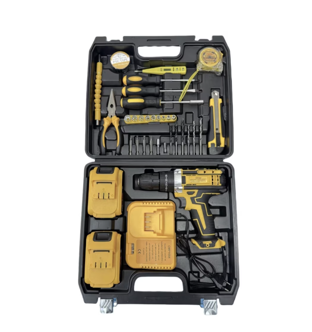 Mașină de Găurit și Înșurubat cu Percuție Campion 48V, 2 Acumulatori, 30 Accesorii [2]