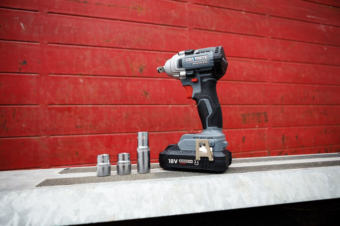 Cheie cu percutie fara perii 18V, 330Nm, ½", Energy+, fara baterie 58G028-1 GRAPHITE [2]