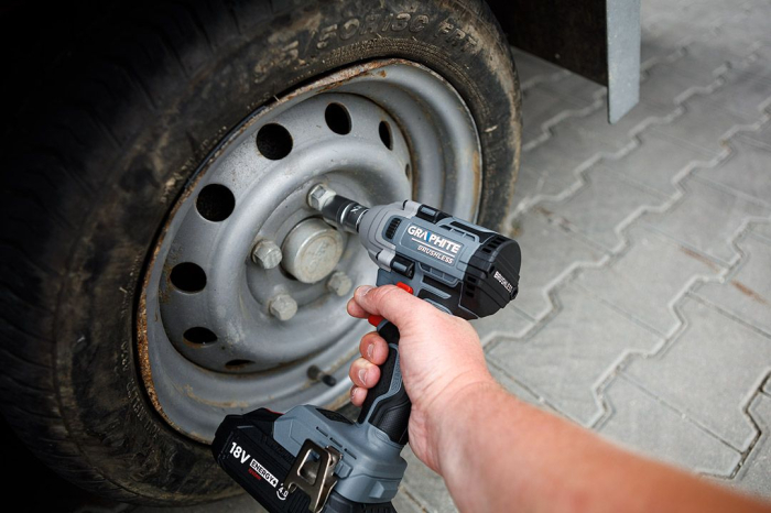 Cheie cu percutie fara perii 18V, 330Nm, ½", Energy+, fara baterie 58G028-1 GRAPHITE [4]