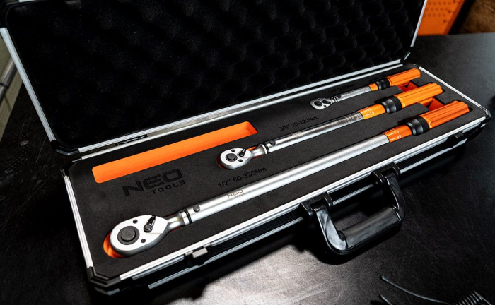 Cheie dinamometrica -set 3 buc ( 1/4", 3/8", 1/2") 08-845 NEO [10]