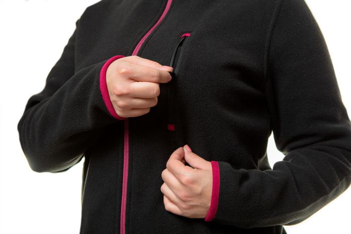 Geaca fleece pentru femei, negru [2]