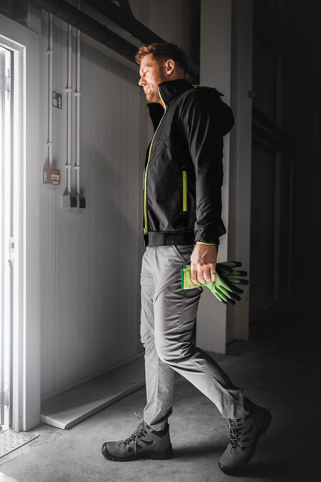 Jacheta Mix&Match Softshell, negru si galben [2]