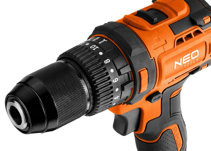 Mașină de găurit cu percuție 18V fără perii, mandrină 13mm, compactă, Energy+, fără acumulator 04-619 NEO [13]